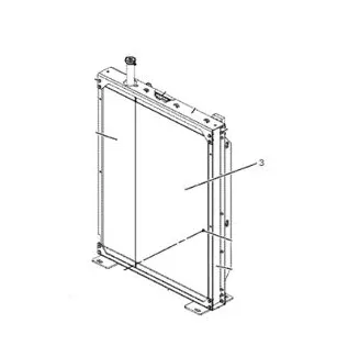 2351017 Parti Caterpillar del radiatore dell'olio per escavatore